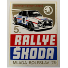 Sticker of the Day No.7: Rallye Skoda Mlada Boleslav ’78