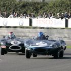 Photo of D-Types at Silverstone Revival