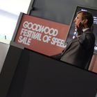 Photo of auctioneer at Big Money for Old Racers at Goodwood