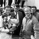 Jim Clark, Grahame White and Colin Chapman at Goodwood