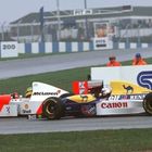 Senna and Prost at Donington 1993