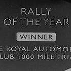 The Royal Automobile Club 1000 Mile Trial Claims Top Award